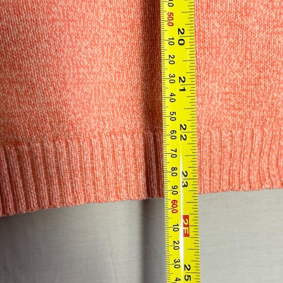 Tabi Simply Classic V Neck Cotton Sweater, Women's Size Large in Orange - Picture 5 of 7